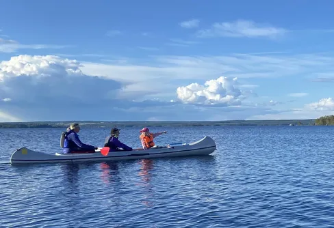 Skärgårdspaddling i Näkten med familjen