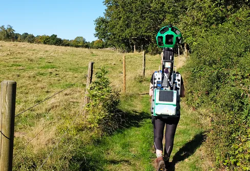 Kolla in Skåneleden på Google Street View