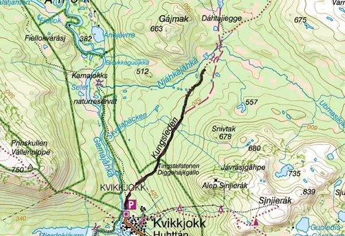 27 augusti - vandringen startar från Kvikkjokk