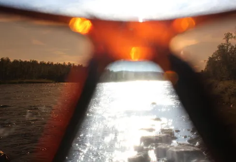 Myggnät med inbyggda glasögon testade i skarpt läge...