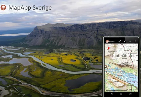 Topografiska kartor för hela Skandinavien