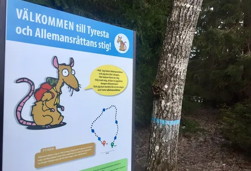 Allemansrätten har fått egen stig i Tyresta