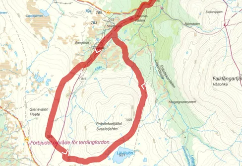 Runt Prästlekarfjället 250112