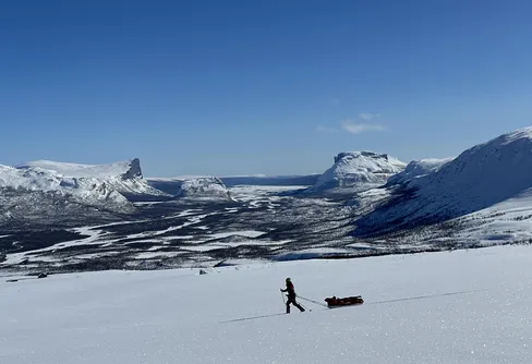 Skidtur från Kvikkjokk till Saltoluokta påsken 2024