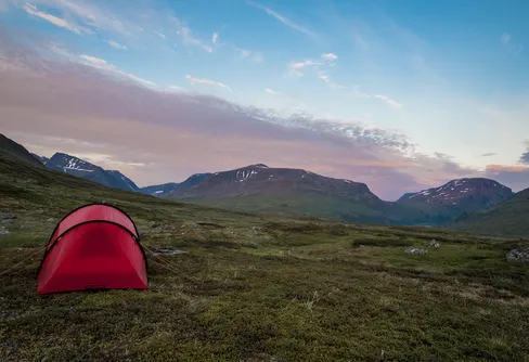 Skydd i Mikkastugan - Sarek 2018 - Dag 4