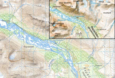 Karta Sarek 1:50 000 - en recension