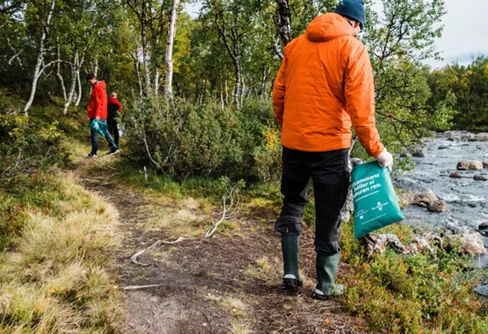 Nedskräpningen minskade på Kebnekaise med 80 procent