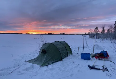 Tälttur vid Svartsjöarna 260117-18