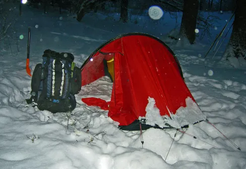 Äntligen vintertältat!