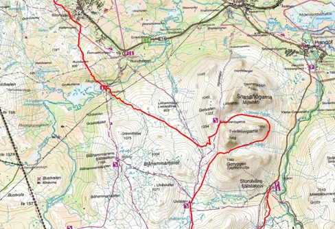 Turåkning från Storulvån till Storlien 250323