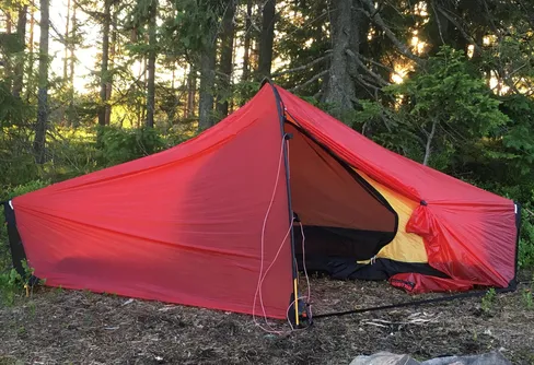 Nytt tält och ny ryggsäck