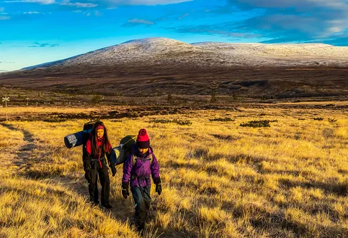 Snö på Långfjället