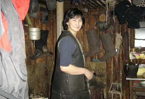 20 år sedan Sibirien Expedition. Nasha och Dimas stuga