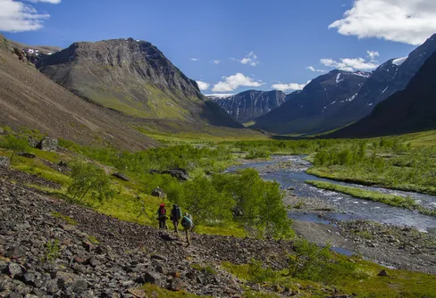 Kebnekaisefjällen bortom Kungsleden