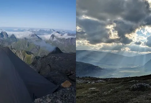 Vinnarna i fototävlingen - Utsikt från min sovplats i naturen