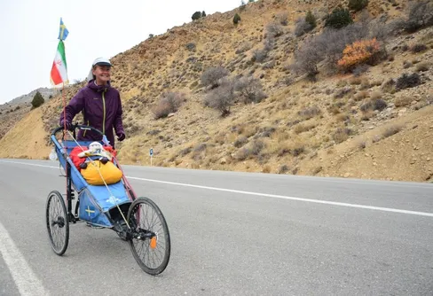 Kristina sprang genom Iran