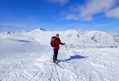 Ensamma turåkare i Rondane på påsken? 260402-10