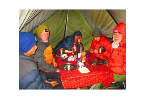 Ganesh Himal,namaste-te och varmt vatten!