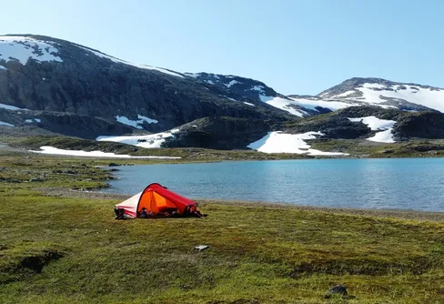 Med Jiegnaffo i centrum. Rundtur på egen hand öster om Sulitelma.