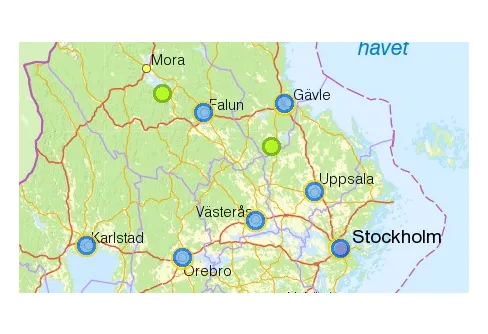 Länsstyrelserna lanserar Sveriges länskarta
