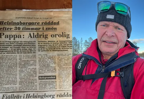 Hans räddades några mil från Anarisolyckan