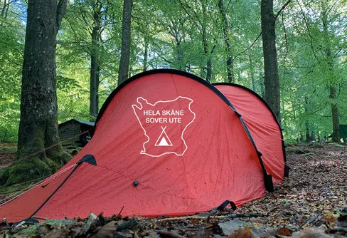 Hela Skåne sover ute för andra året i rad