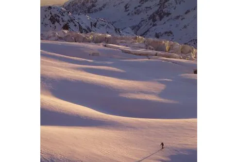 På tur på Le Tour-glaciären