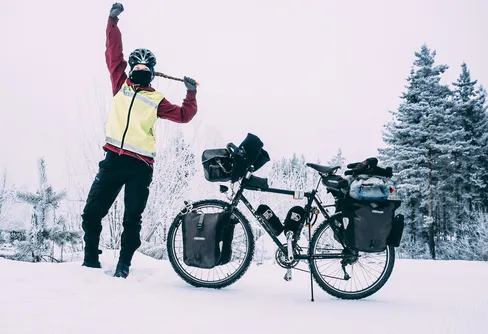 Fredrika har cyklat i mål i Sundsvall!