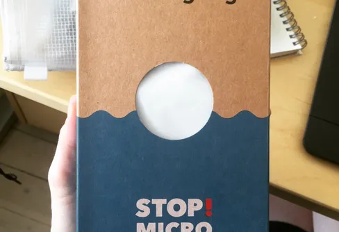 Tvättpåse för att minska mikroplastutsläpp