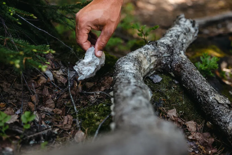 Skräpet i fjällen minskar – särskilt toalettpapper