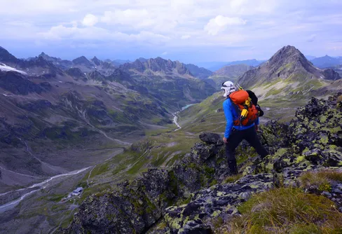 Klippklättring i Silvrettaområdet