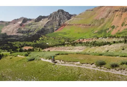 Med cykel på Colorado Trail