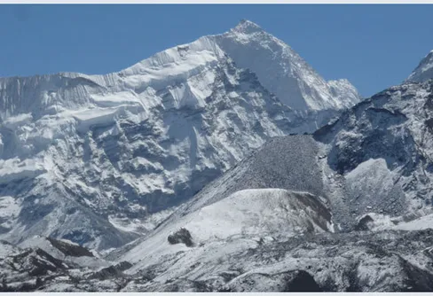 SWET 2010 - 20/3: bergtagna ovanför Dingboche