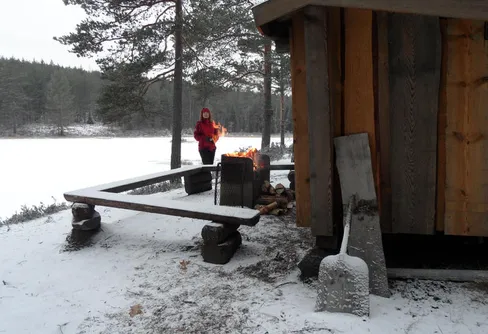 Sovsäckstest vid Garphyttedammen