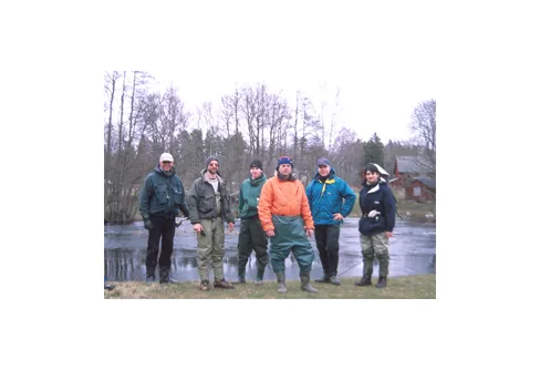 Glada kursdeltagare - Pelle Klipping längst till vänster