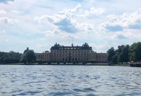 Paddling vid Drottningholm