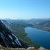 Litlverivatnet ligger 700 meter nedanför Linnéruta på Lappfjellet. 2003-07-01 kl. 15:23.