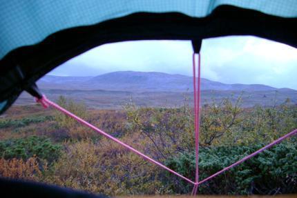 Utsikten från tältet