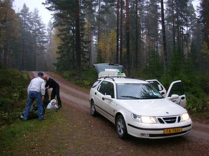 Taxi ut i skogen
