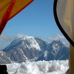 Utsikt från Elbrus tältet