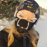 Löpmil vid  -21 grader ger naturlig vinter-makeup