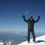 Jag på toppen av Mt Blanc