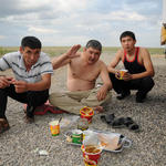 Kazaker som bjöd på mat