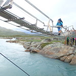 Halvsäker bro vid Cunojávri