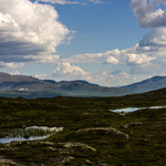Skarvan-Roltdalen: vy mot Fongen från Høgfjellet