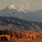 Bergen kring Issyk Kul lake, Kirgizistan