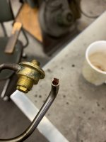 Koppartrådar i förvärmningsslinga Koppartrådar i förvärmningsslinga