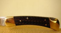 Min Ltd Ed Buck 110 Regular, korgflätat Macassar Ebony Diamond trä, bild 2.jpg