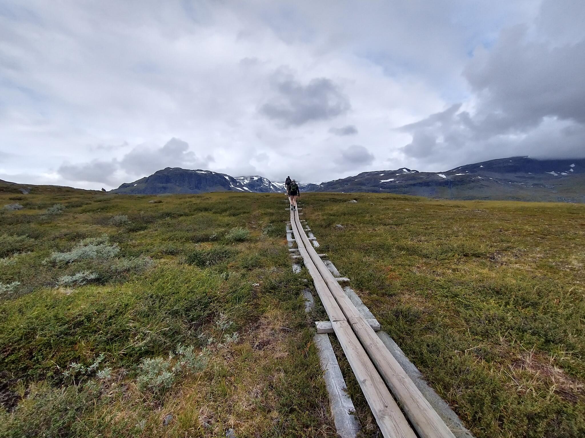 På Kungsleden mot Tjäktjastugan.